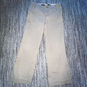 A.N.A. A New Approach Women’s Size 8 Trousers Tan Khaki Casual Wide Leg Pants‎